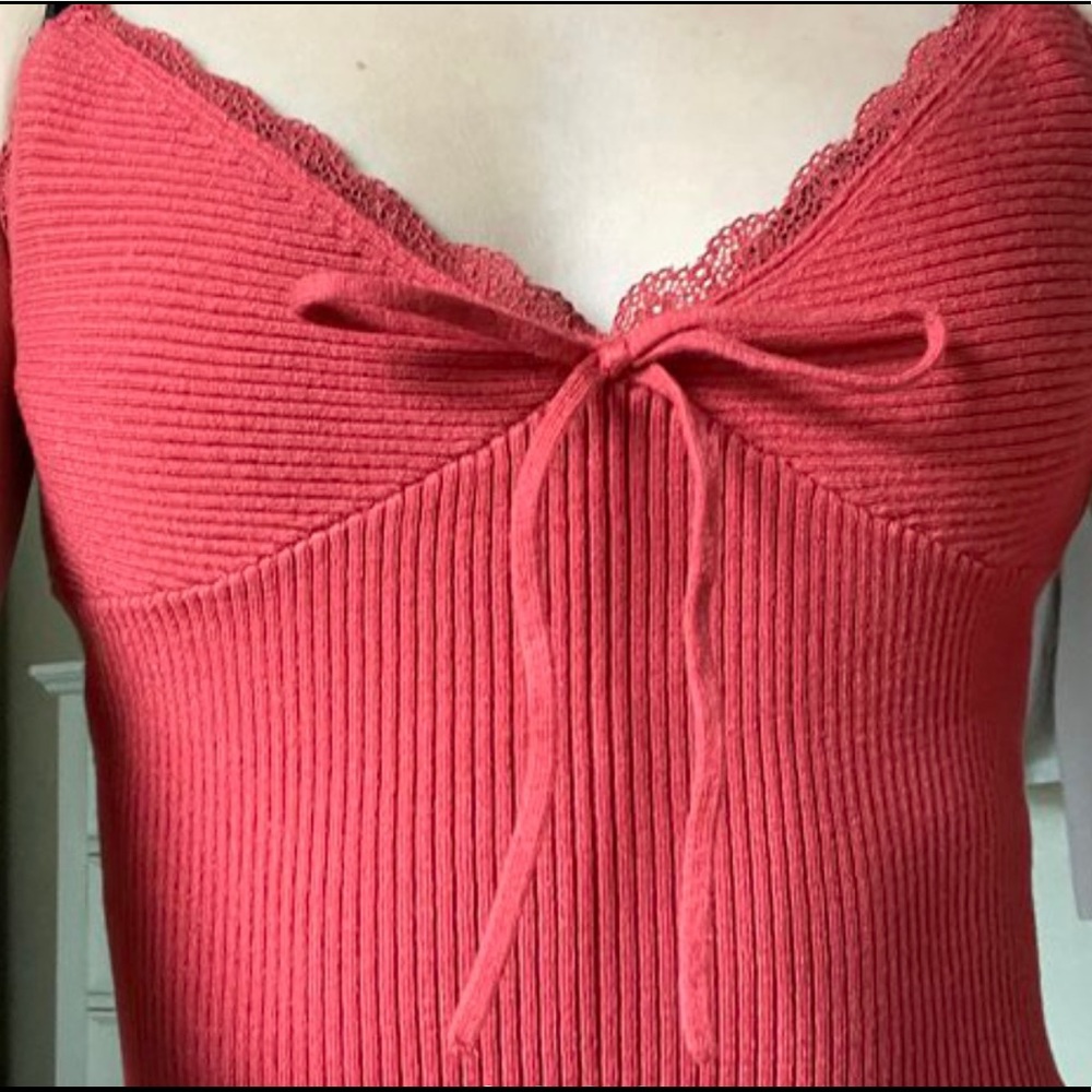 *PRICE FIRM* L.A hearts red ribbed tank